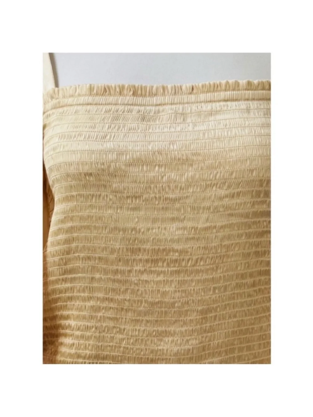 J.Crew Squareneck Smocked Satin Top